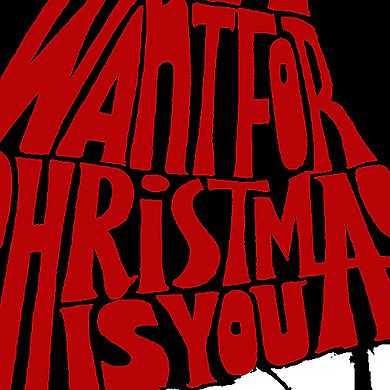 All I Want for Christmas is You - Women's Plus Size Word Art V-Neck
