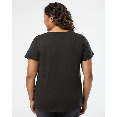 Women's Plus Size Word Art V-Neck - Namaste