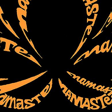 Women's Plus Size Word Art V-Neck - Namaste