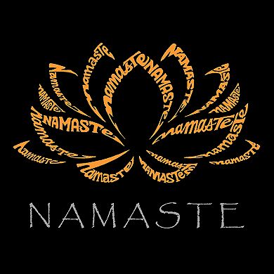 Women's Plus Size Word Art V-Neck - Namaste