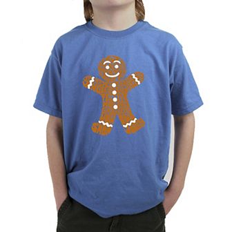 Gingerbread - Boy's Word Art T-Shirt