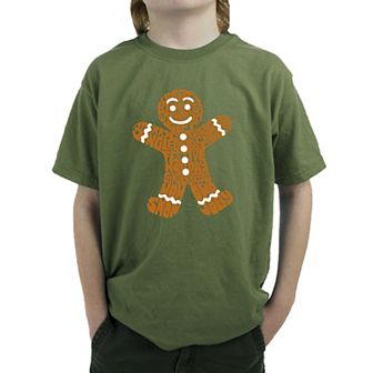 Gingerbread - Boy's Word Art T-Shirt