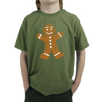 Gingerbread - Boy's Word Art T-Shirt