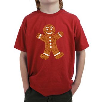Gingerbread - Boy's Word Art T-Shirt