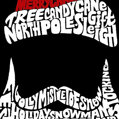 Women's Plus Size Word Art T-shirt - Santa Claus