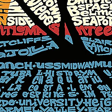 Women's Plus Size Word Art T-shirt - Cities In San Diego