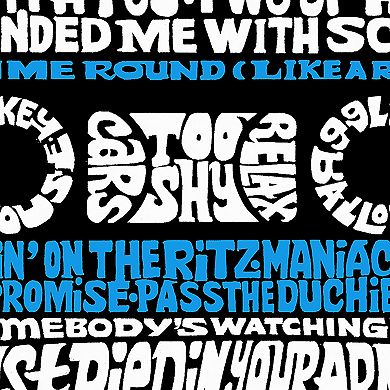 Women's Plus Size Word Art T-shirt - 80s One Hit Wonders