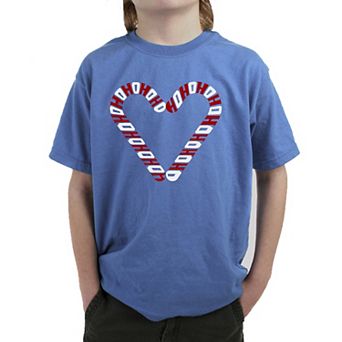 Candy Canes - Boy's Word Art T-Shirt