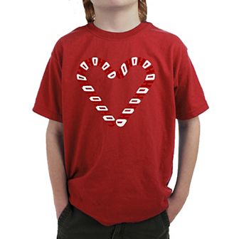 Candy Canes - Boy's Word Art T-Shirt