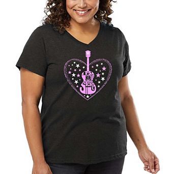 It's A Love Story - Women's Plus Size Word Art V-Neck