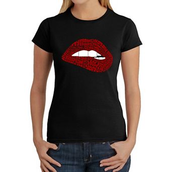 Brooklyn Lips - Women's Word Art T-Shirt