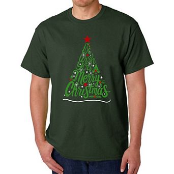 We Wish You A Merry Christmas - Men's Word Art T-Shirt
