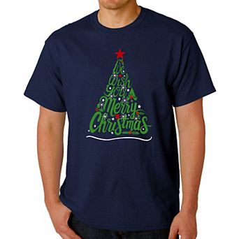 We Wish You A Merry Christmas - Men's Word Art T-Shirt