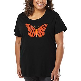 Butterfly - Women's Plus Size Word Art T-Shirt