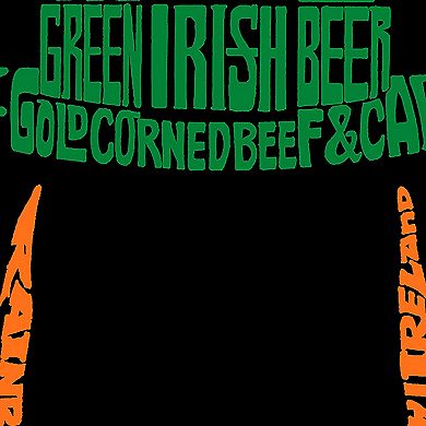 Women's Plus Size Word Art T-shirt - Leprechaun