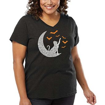 Lunar Bats - Women's Plus Size Word Art V-Neck