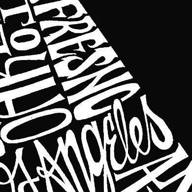 Women's Plus Size Word Art T-shirt - California State