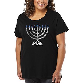 Menorah - Women's Plus Size Word Art T-Shirt
