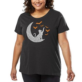 Lunar Bats - Women's Plus Size Word Art T-Shirt