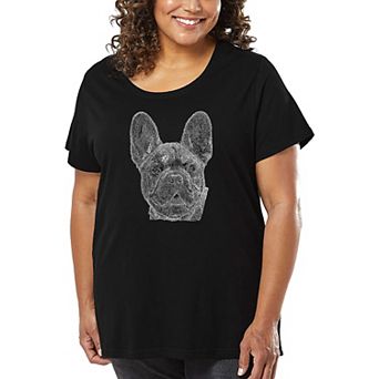 Women's Plus Size Word Art T-shirt - French Bulldog