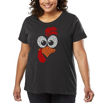 Turkey Face - Women's Plus Size Word Art T-Shirt