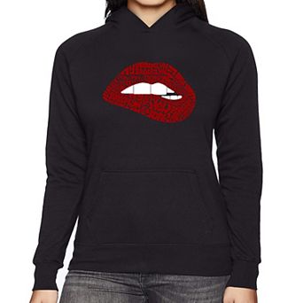 Brooklyn Lips - Women's Word Art Hooded Sweatshirt