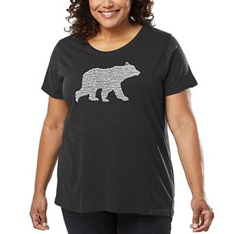 Women's Plus Size Word Art T-shirt - Mama Bear