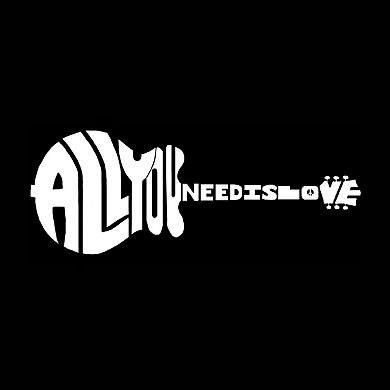 Women's Plus Size Word Art Tank Top - All You Need Is Love