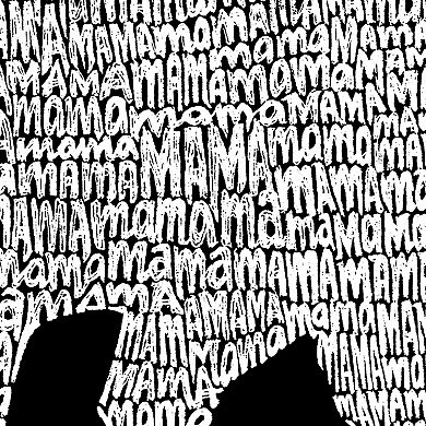 Women's Plus Size Word Art V-Neck - Mama Bear