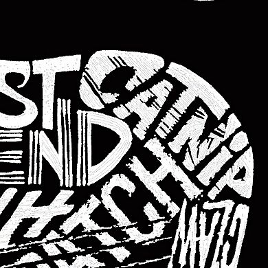 Women's Plus Size Word Art T-shirt - Cat Paw