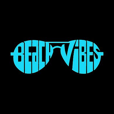 Beach Vibes - Women's Word Art Hooded Sweatshirt