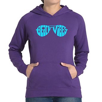 Beach Vibes - Women's Word Art Hooded Sweatshirt