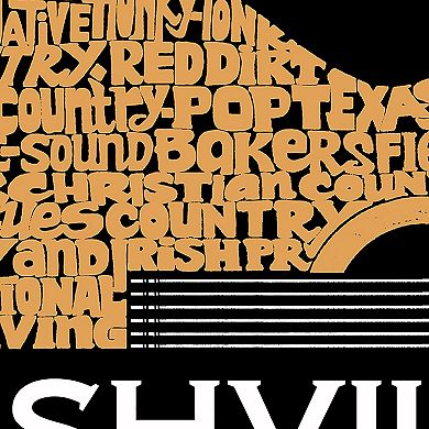 Nashville Guitar - Women's Plus Size Word Art T-Shirt