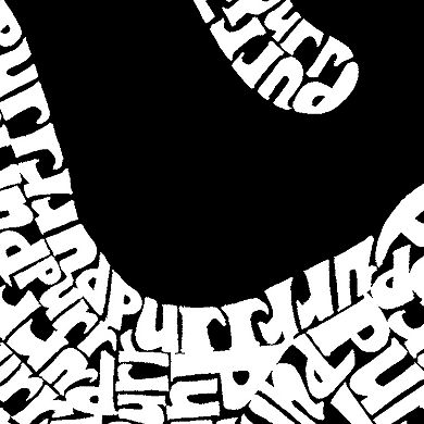 Stretching Cat - Women's Plus Size Word Art T-Shirt