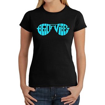 Beach Vibes - Women's Word Art T-Shirt