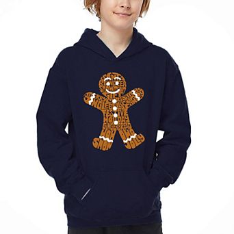 Gingerbread - Boy's Word Art Hooded Sweatshirt