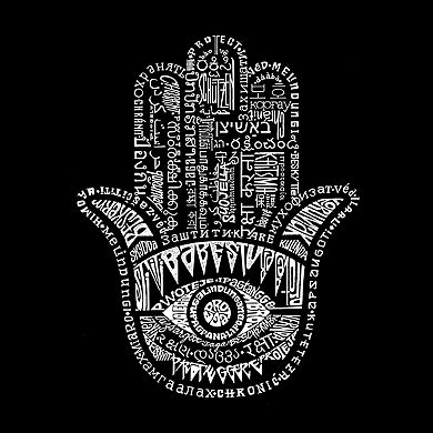 Women's Plus Size Word Art V-Neck - Hamsa