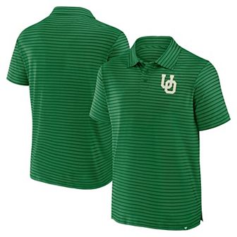 Men's Fanatics Green Oregon Ducks Victory Calls Stripe Polo