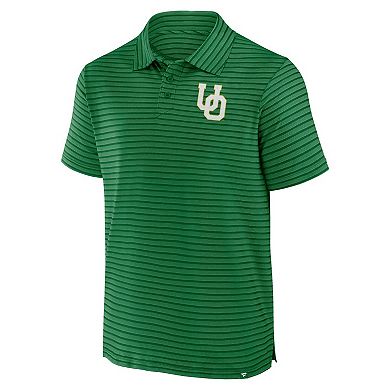 Men's Fanatics Green Oregon Ducks Victory Calls Stripe Polo