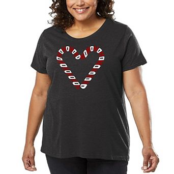 Candy Canes - Women's Plus Size Word Art T-Shirt