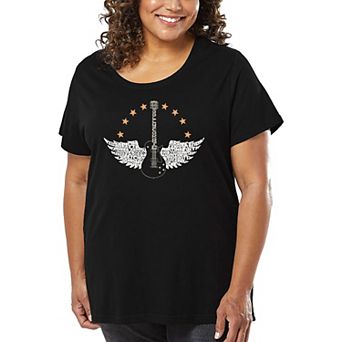 Country Female Singers - Women's Plus Size Word Art T-Shirt