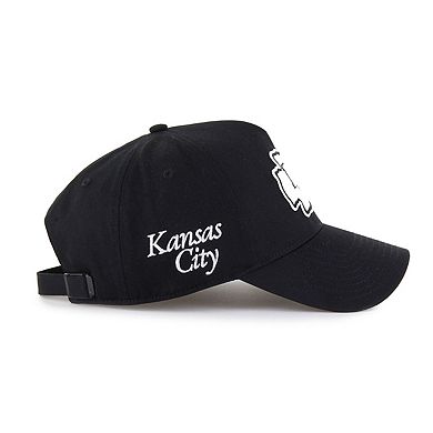 Men's '47 Black Kansas City Chiefs Foundation Offside Adjustable Hat