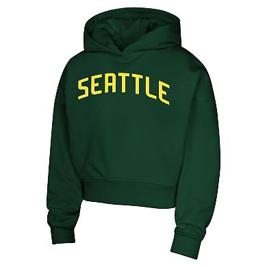 Girls Youth Green Seattle Storm Closer Pullover Hoodie