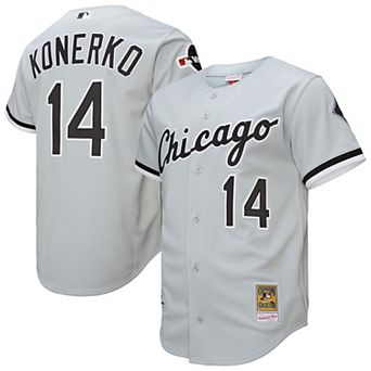 Men's�Mitchell & Ness Paul Konerko Gray Chicago White Sox 2005 Throwback Authentic Jersey