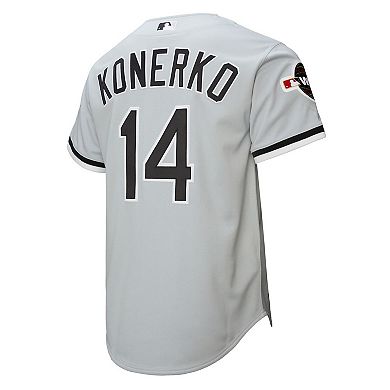 Men's Mitchell & Ness Paul Konerko Gray Chicago White Sox 2005 Throwback Authentic Jersey