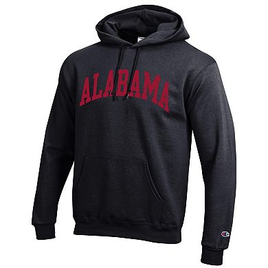 Men's Champion Black Alabama Crimson Tide Basic Arch Fleece Pullover Hoodie