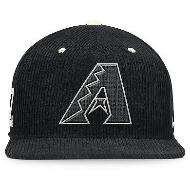 Men's Nike Black Arizona Diamondbacks Pro Corduroy Structured Snapback Hat