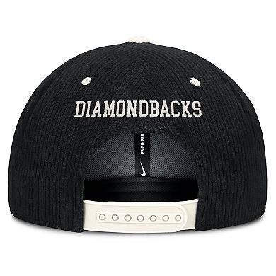 Men's Nike Black Arizona Diamondbacks Pro Corduroy Structured Snapback Hat