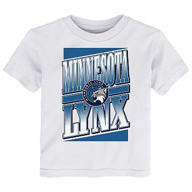 Toddler White Minnesota Lynx Team Stack T-Shirt