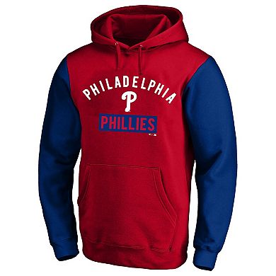 Men's Profile Bryce Harper Red Philadelphia Phillies Big & Tall Name & Number Fleece Pullover Hoodie